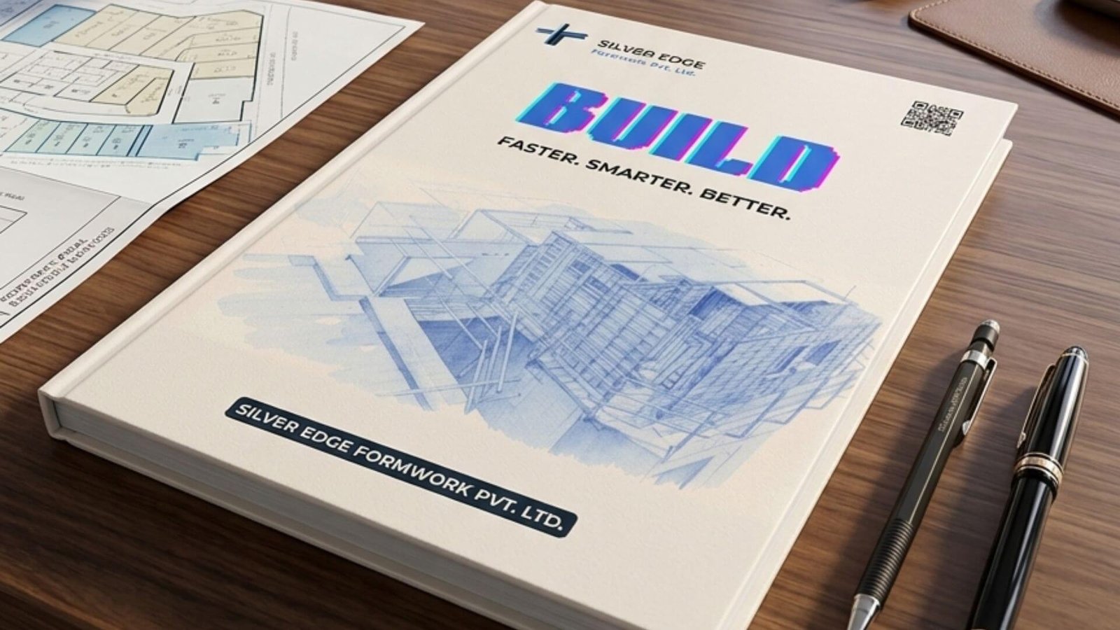 SilverEdge 25-page corporate brochure spread